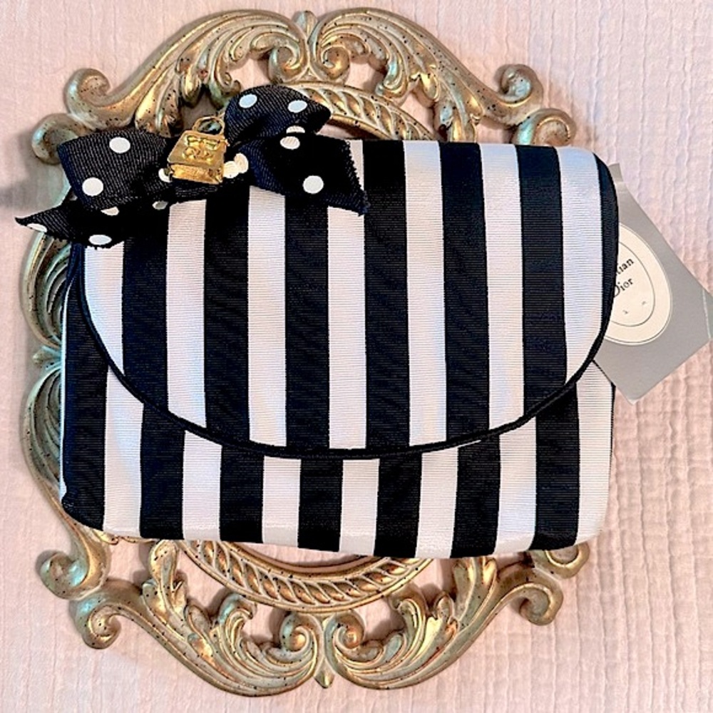 NWT Christian Dior VINTAGE Clutch/ Tote / Pouch w Mirror